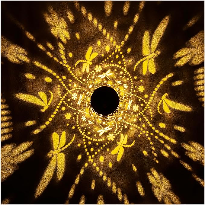 Dragonfly Solar Lanterns Outdoor Waterproof Hanging Solar Lights Dragonfly Gifts - Image 2