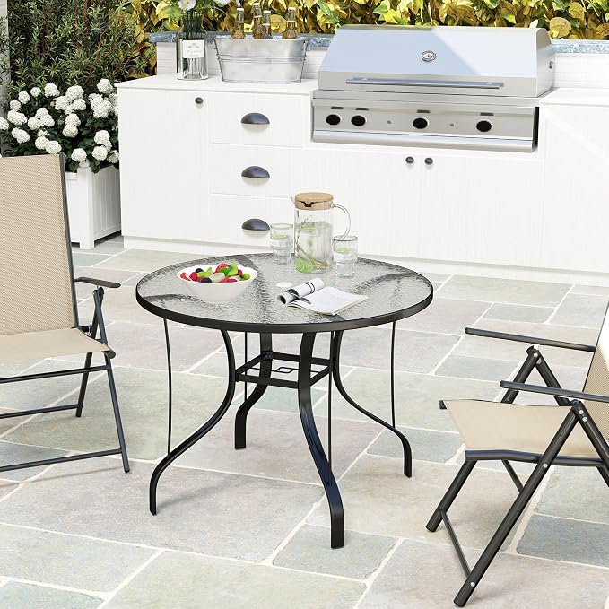 Outsunny 38" Round Patio Table - Image 8