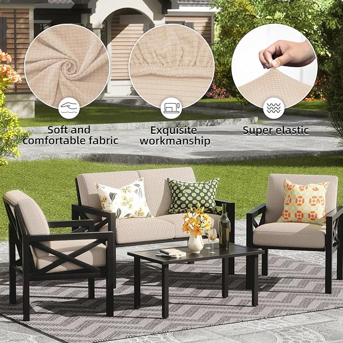 Outdoor Cushion Covers Set, Replacement - Image 3