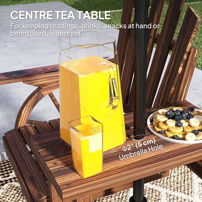 Outsunny Wooden Garden Bench - Image 5