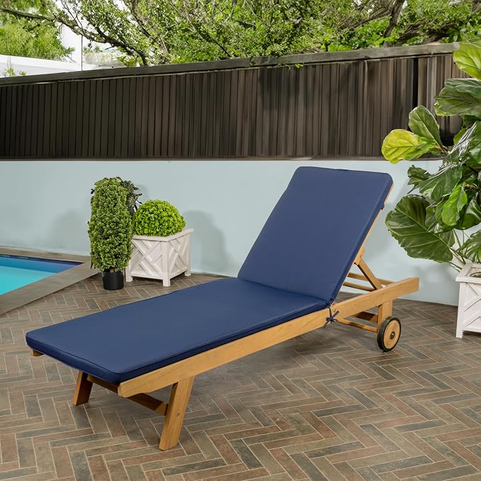 JONATHAN Y LNG1000B Mallorca 77.56"x23.62" Modern Classic Adjustable Acacia - Image 2