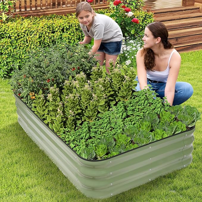 1MORE Raised Garden Bed -5X3X1 Galvanized Planter Box - Image 2