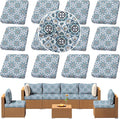 Outdoor Cushion Covers Set, Replacement by SUKAIKEQA