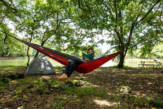 Durable Hammock 400 lb Capacity, Nylon Camping Hammock Chair - Image 9