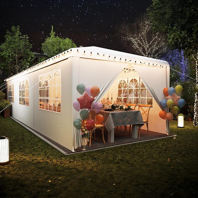 EROMMY 10x30 FT Outdoor Party Tent, Waterproof Event Shelter - Image 8