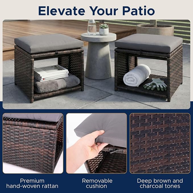 Outdoor Storage Ottoman - Image 3
