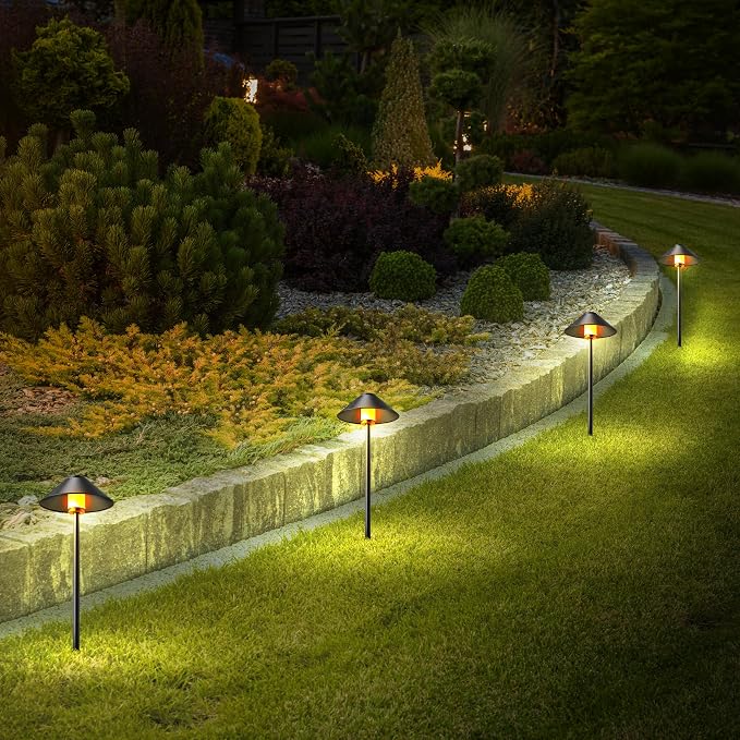Feit Electric Smart Outdoor Cone Path Lights, 100 Lumens, Color Changing & - Image 7