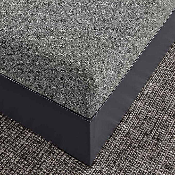 Modway Tahoe Aluminum Ottoman in Gray Charcoal - Image 8