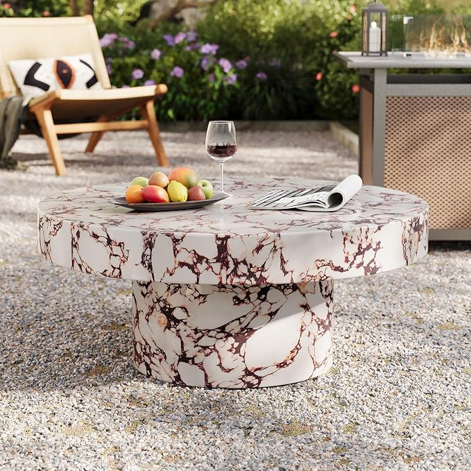 Modway Alora Round Concrete Coffee Table - Image 6