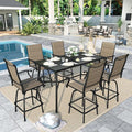 Sophia & William Outdoor Bar Set, Patio Bar Table and Chairs Set, Bar Height by SophiaWilliam
