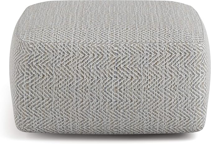 SIMPLIHOME Nate Square Pouf - Image 5