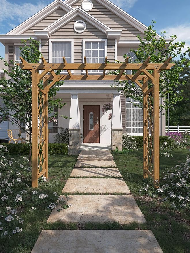 Vita Heartwood Grande Cedar Arbor, 85 inch L x 26 inch W x 89 inch H, Opening - Image 2