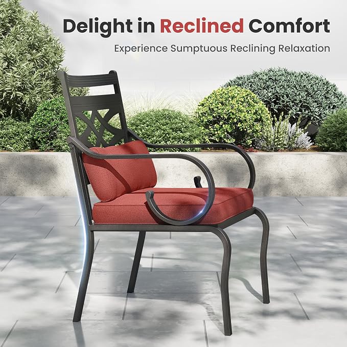 PHI VILLA 5 Pieces Outdoor Dining Set - Image 4