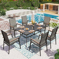 PHI VILLA 7 PCS Patio Dining Set, Outdoor Furniture by PHIVILLAThepioneerofcomfortablehouseholdsupplies