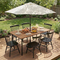 Flamaker Acacia Wood Patio Outdoor Dining Table by Flamaker