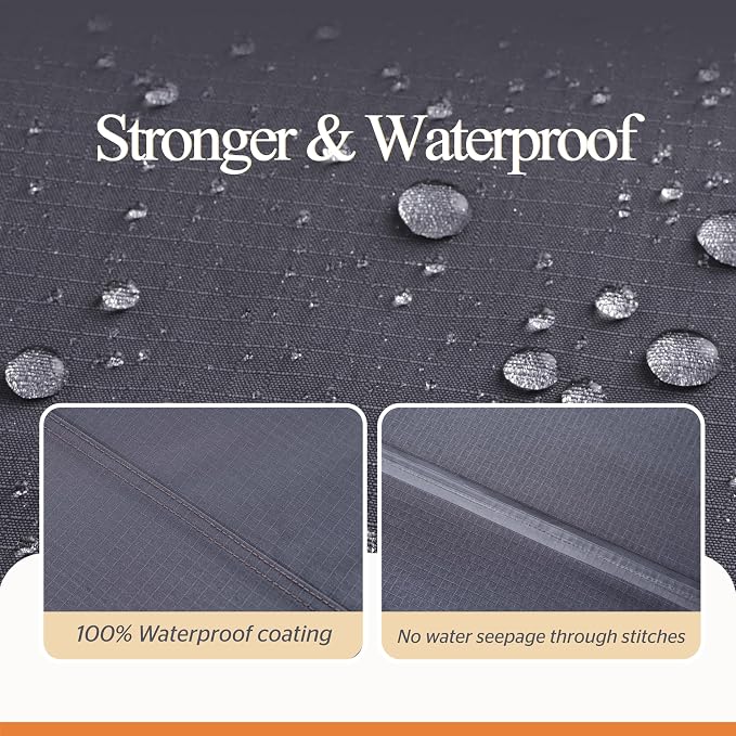 WJ-X3 Heavy-Duty Patio Furniture Cover, Waterproof & Windproof Outdoor - Image 4