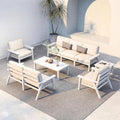 HDPE 7 Piece Patio Furniture Set, HDPE Outdoor Sectional by PatioKingdom
