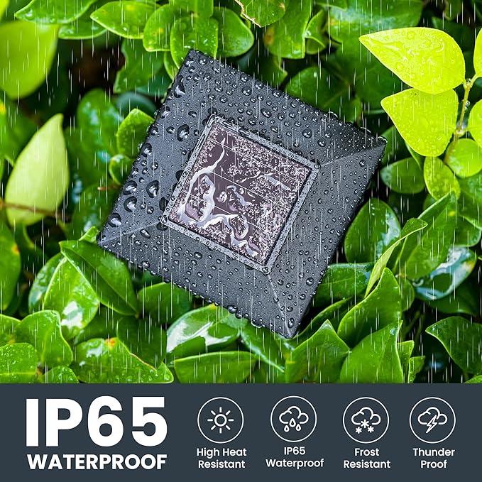 GIGALUMI Solar Lights for Outside, 10 Pack Flickering Flame LED Solar Outdoor - Image 4
