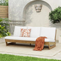 Christopher Knight Home Wicos Modern Acacia Wood Outdoor Sofa by ChristopherKnightHome