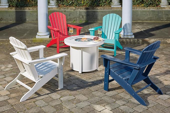 Signature Design by Ashley Outdoor Sundown Treasure HDPE Patio Adirondack Chair - Image 18