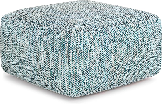 SIMPLIHOME Nate Square Pouf by SimpliHome