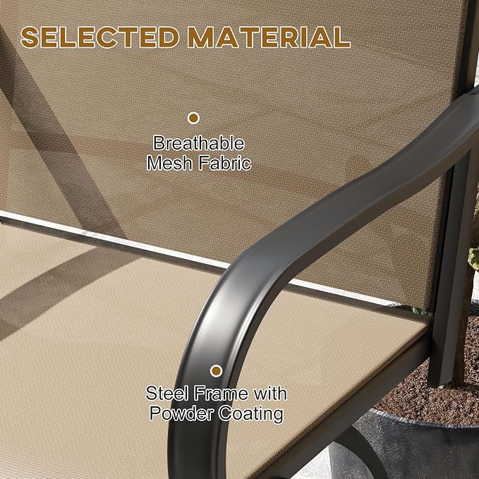 Outsunny Outdoor Bar Stools - Image 6