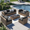 Aoxun Patio Furniture Sets, 10-Piece Outdoor Patio Furniture by Aoxun