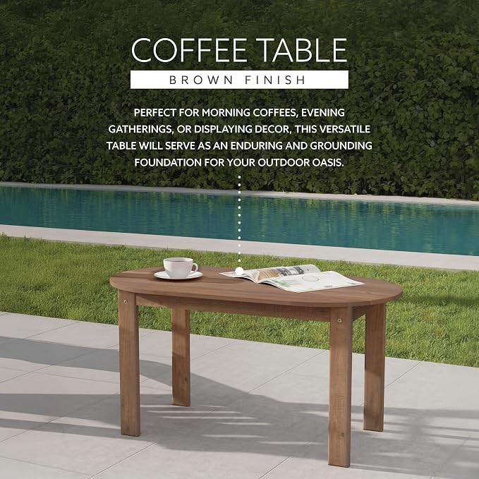 Linon Coffee Table, 18.11D x 35.24W x 18.11H in - Image 4