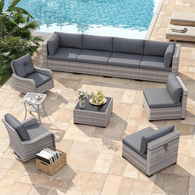 8-Seat Modern Patio Furniture Set - Image 2