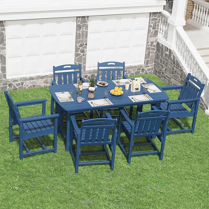 HDPE Outdoor Patio Dining Set - Image 8