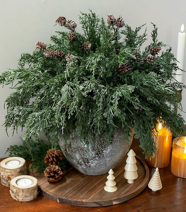 Faux Cedar Stems Artificial Norfolk Pine Branches by Ivydale
