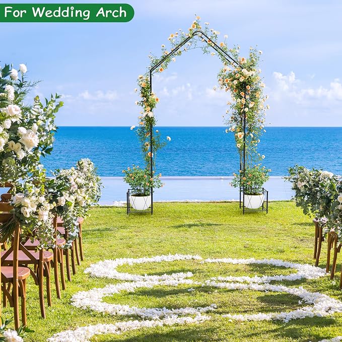 Vrisa Metal Garden Arch Trellis - Image 5
