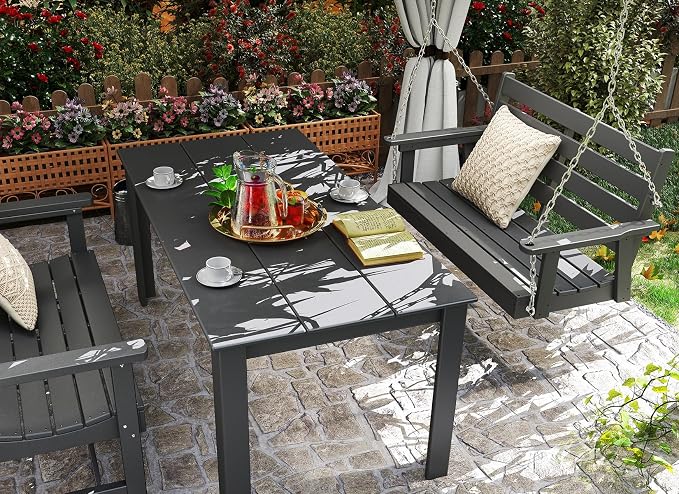 GREENVINES Porch Swing | 51’’ | HDPE Plastic | - Image 4
