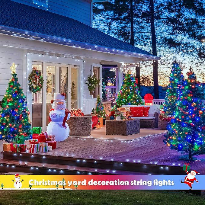 JMEXSUSS 2 Pack Solar String Lights Outdoor Waterproof, Total 66 FT 200 LED - Image 6