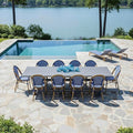 PURPLE LEAF 11 Pieces Outdoor Dining Set Patio Furniture Set by PURPLELEAF