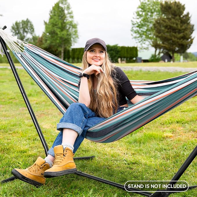 SUNCREAT Hammocks Outdoor Camping Double Hammock, Extra Large 2 Person Hammock - Image 2
