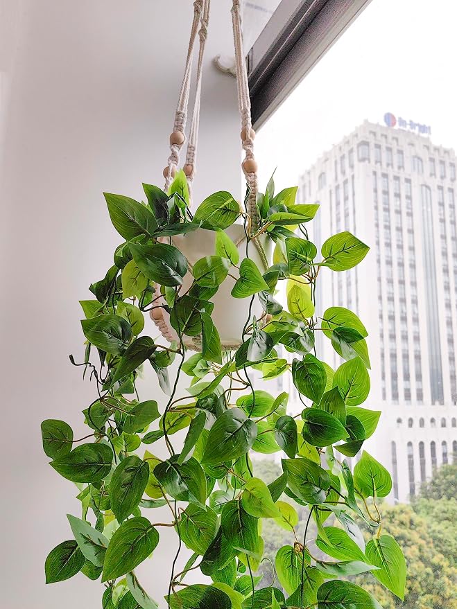 Comtelek 2 Packs Fake Hanging Plant - Image 7