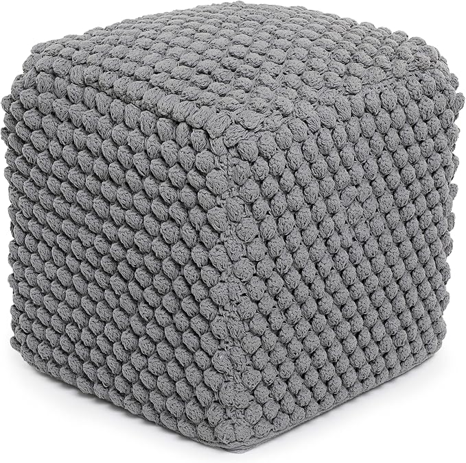 BIRDROCK HOME Buds Pouf Foot Stool Ottoman - Image 8