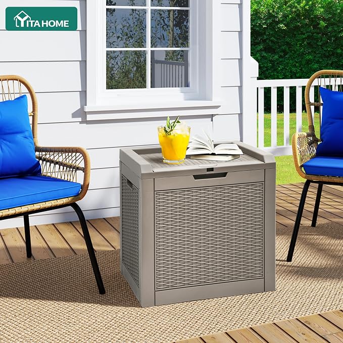 YITAHOME 32 Gallon Deck Box, Indoor Outdoor Storage Box - Image 2