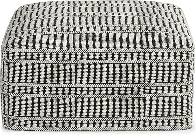 SIMPLIHOME Safford Square Pouf - Image 4