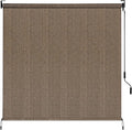 LIFERUN Outdoor Roller Sun Shade 8' W x 6' H, HDPE Shade Cloth by PowerYourEveryWorkout
