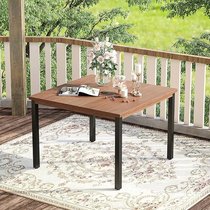 VICLLAX Outdoor Dining Set for 4, 5 Pieces Patio Dining Furniture Set - Image 6