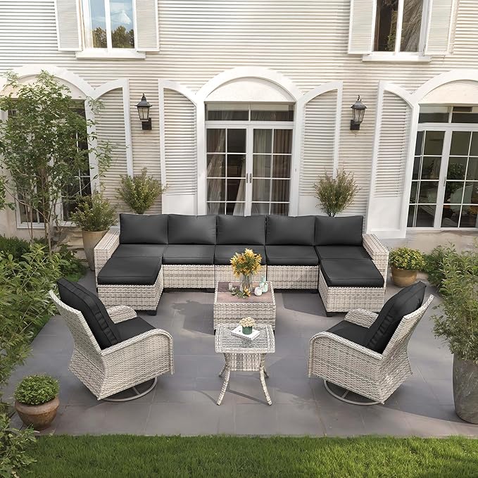 11-Piece Outdoor Patio Furniture Set by MuphyersPatioFurniture