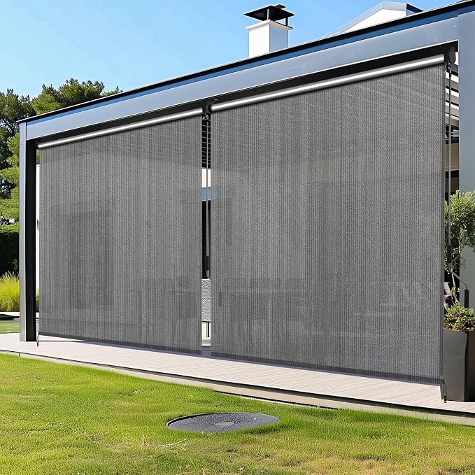 LIFERUN Outdoor Roller Sun Shade 6' W x 6' H– UV Block Patio Shade - Image 7