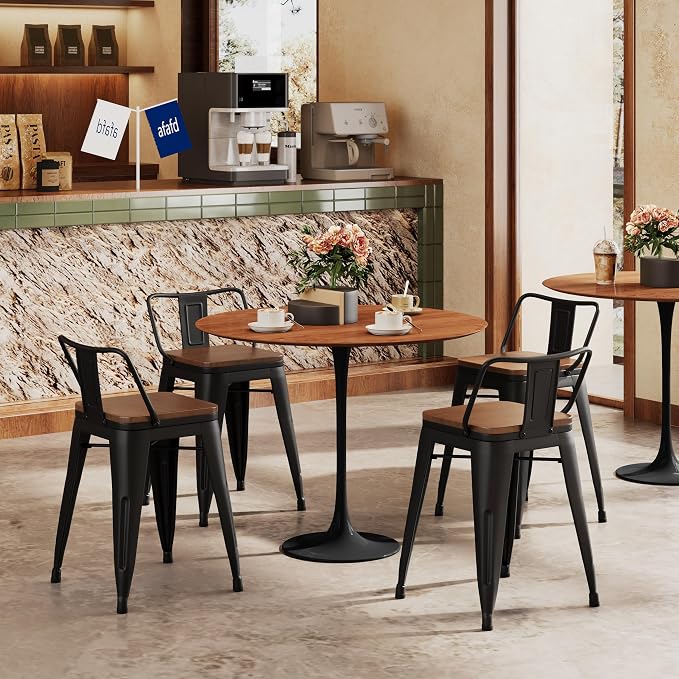 Changjie Furniture 18 Inch Metal Bar Stools Counter Stool Modern Barstools - Image 9