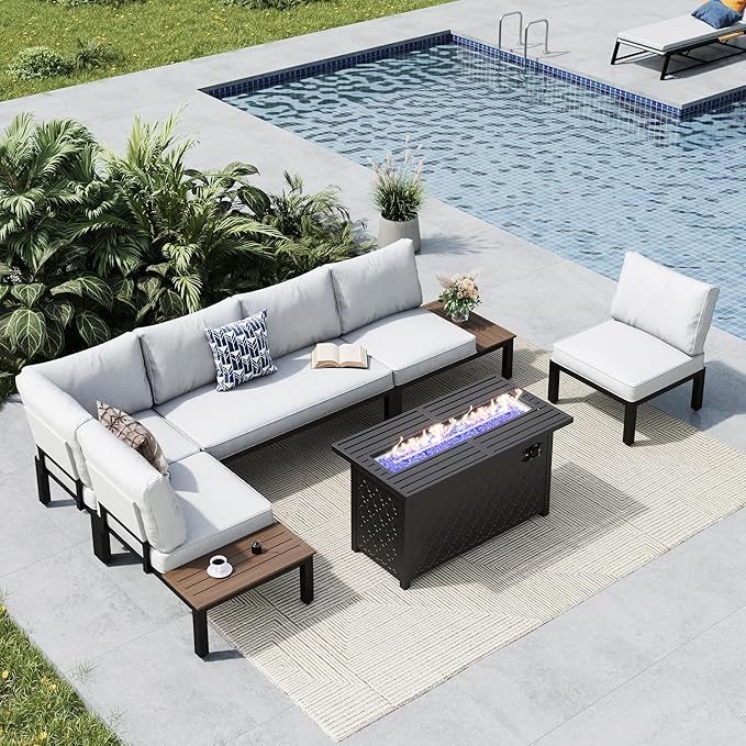 MFSTUDIO 6 Pieces Outdoor Patio Furniture Set by MFSTUDIO
