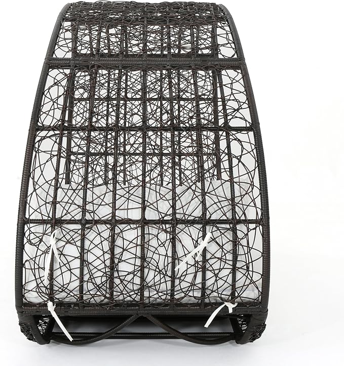GDFStudio Bedford Outdoor Wicker Overhead Canopy Daybed w/Water Resistant - Image 9