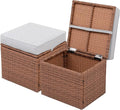 Premium Elegant Gray/Tawny 16.5" 2-Piece w/ 3" Fade-Proof Cushion, All-Weather by OpenairComfort