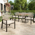 Patio Wicker Chair Sets of 4, Outdoor Dining Chairs by MIXPATIO