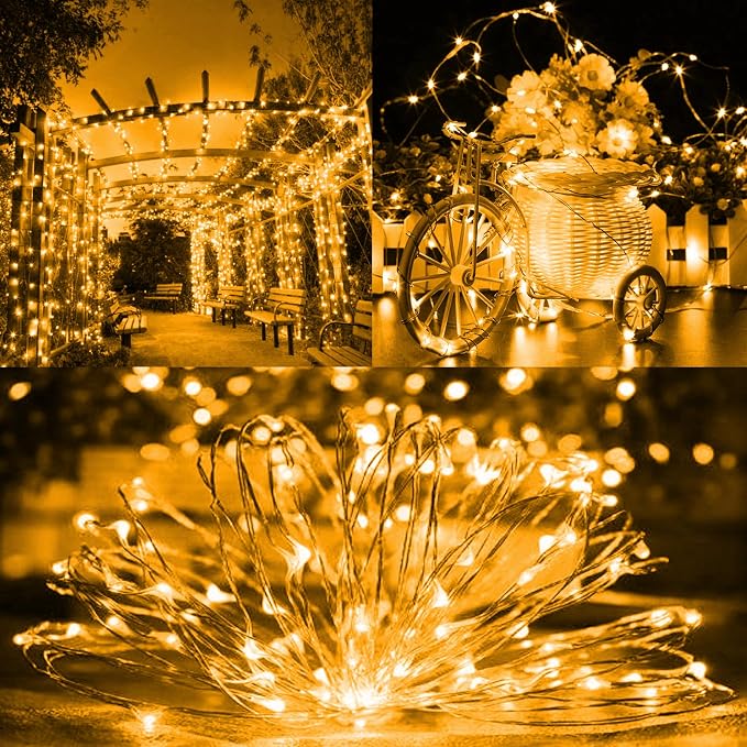 TW SHINE Warm White Solar String Lights Outdoor, Total 160 FT 480 LED Solar - Image 7